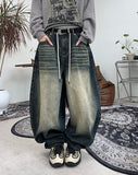Reuben Balloon Banding Denim Pants