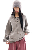 Rustic pigment washed pullover hoodie