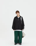 [BAONHAUS] Nteto stitch cotton pin tuck banding pants