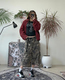 Off Dyeing Crop Work Jacket