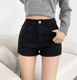 Hip Volume Span Cotton Shorts