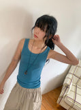 Kiku Basic Ribbed Sleeveless