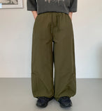 Taha banding string nylon cargo pants