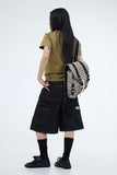 Rope stripe backpack