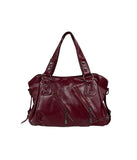 Cardi Stud Double Zipper Shoulder Bag