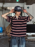 Kiyoshi Stripe Rugby Short Sleeve T-Shirt