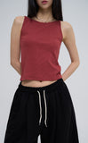 [U-BASIC] Pose Scene Ribbed Sleeveless