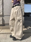 Hael Cotton Cargo Cut Wide Pants