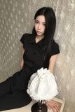 [ EEUN MADE ] Rosette Button Top