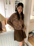 Hazel Mix Color Round Knit