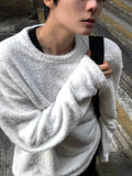 Angora Mohair Knit Long Sleeve