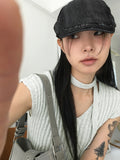 Negeo Washing Denim Cotton Hunting Cap Hat