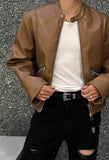 Derock Leather Blouson Jacket