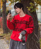 Meritz Wool Argyle Cardigan