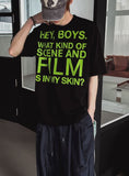Film Lettering Oversized Short Sleeve T-shirt