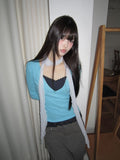 Lasom V-neck Slim Long Sleeve T-shirt
