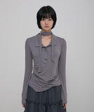 Asymmetrical Draped Shirt