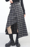 Noble Check Ankle Skirt