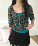 Bianca Flower Three Quarter T-shirt