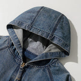 Aging Hood Denim Jacket