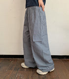 Sihan String Banding Stripe Cargo Pants