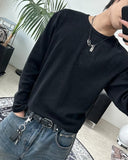 Kian Waffle Crop Long Sleeve T-Shirt