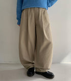 [Unisex] Jingsup Cotton Pintuck Banding Balloon Wide Pants