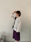 Pings summer see-through hooded long-sleeved tee