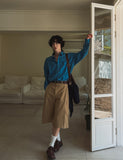 Noster wide Bermuda pants