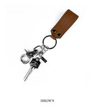 Viral leather key ring