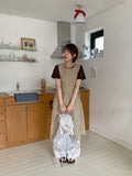 Newkitter Stripe Layered Sleeveless Long One Piece