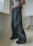 Tern line denim parachute pants