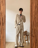 Louis Pintuck Wide Slacks
