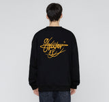 Lettering autograph back logo sweatshirt