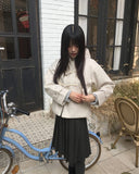 [Quilted Lining] Lumin Duffle Hood Short Coat