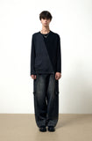 SNAP BIKER DENIM PANTS