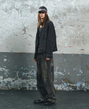 DART BRUSH WIDE DENIM PANTS