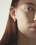 Champagne Moon 14K Goutte Oval Earrings S