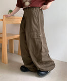 Maina banding strap wide cargo pants
