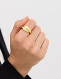 Plump Twist Silver Ring