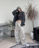 Dehen Oversized Fit Checkered Shirt