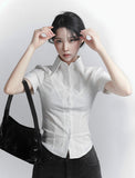 Curve Line Short Sleeve Shirt