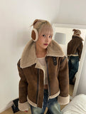 SUEDE FUR EARMUFFS