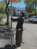 Luca over denim hoodie