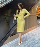 Kime Tweed Peplum Jacket