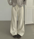 Corduroy Brushed Semi Bootcut Banding Pants