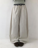 Luce Check Wide Banding Pants