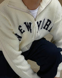 Grass New York Zip-Up Knit