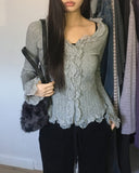 Levin Frill Lace Cardigan