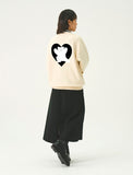 [UNISEX]Bear Heart Back Printing Sweatshirt